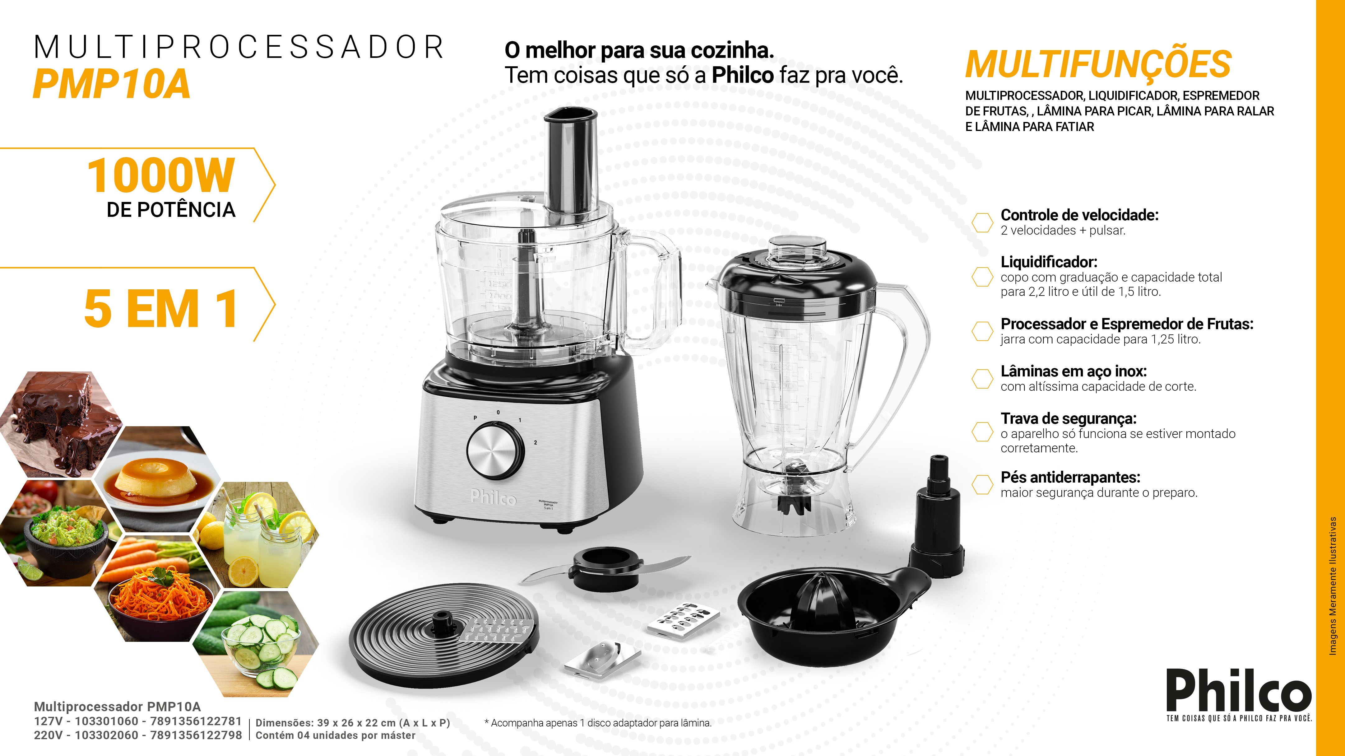 MULTIPROCESSADOR PMP10A 127V