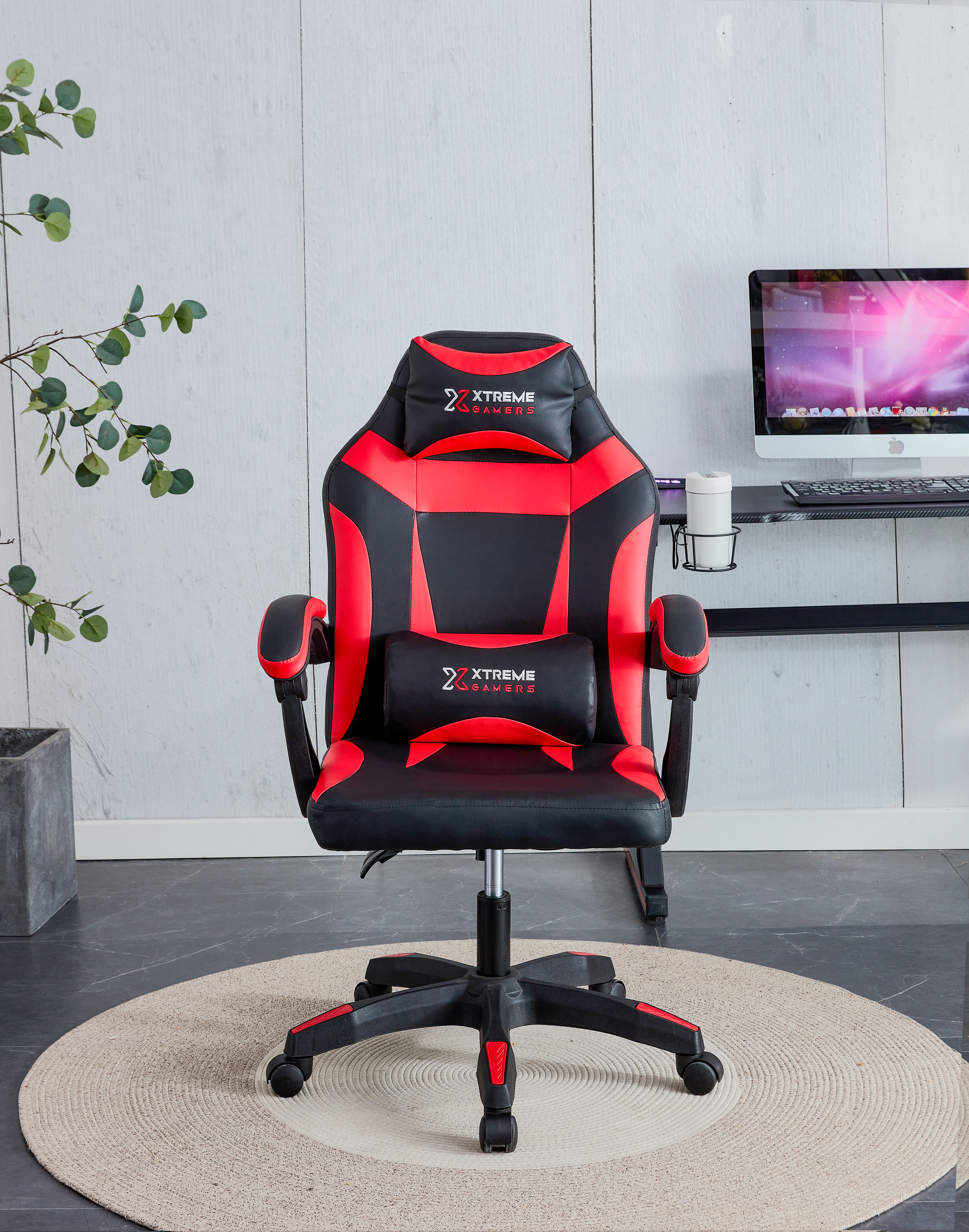 CADEIRA XTREME GAMERS SUPRA PRETA E VERMELHA