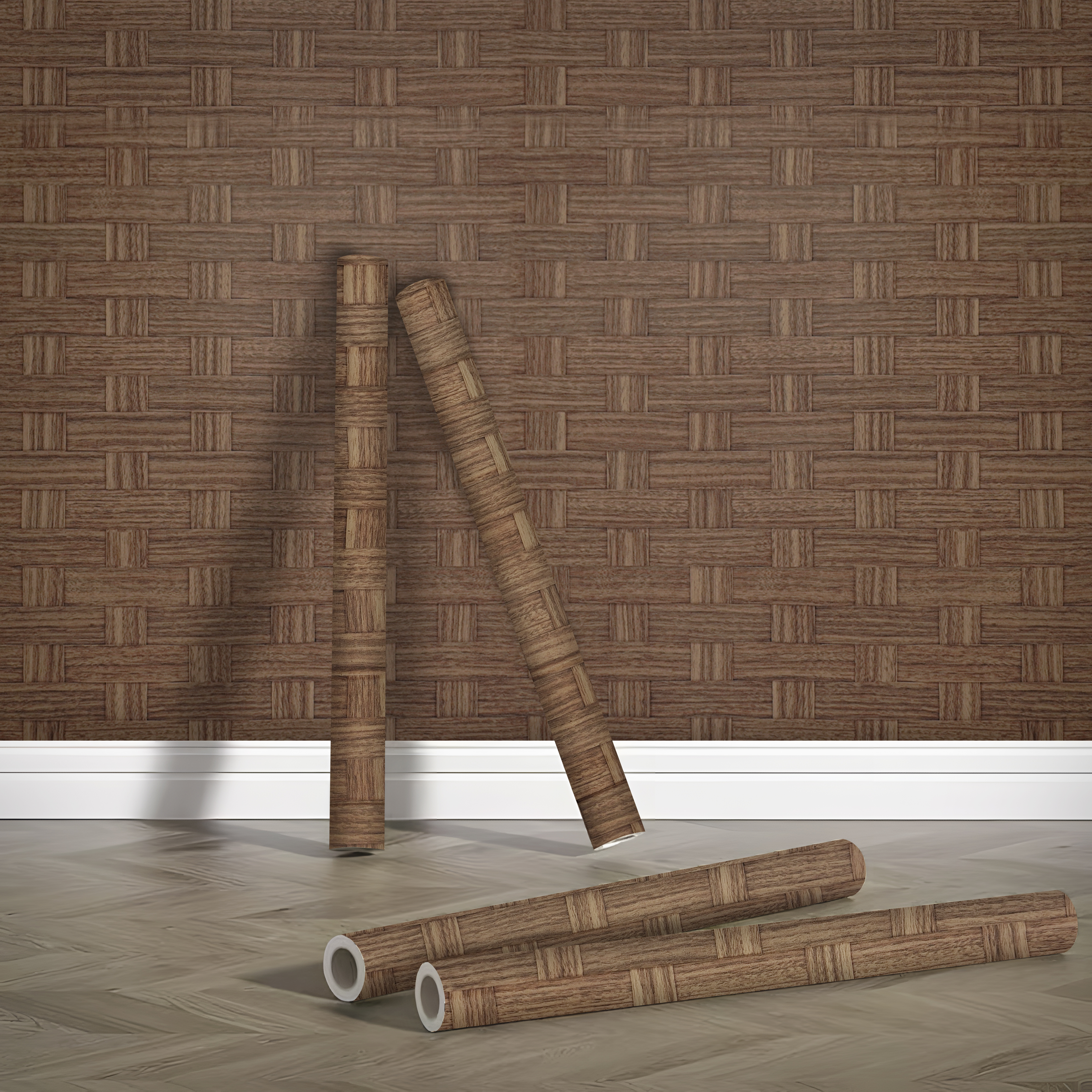 ADESIVO RATTAN ROLO 45cm x 2m x 0,08mm100% PVC AUTOADESIVO