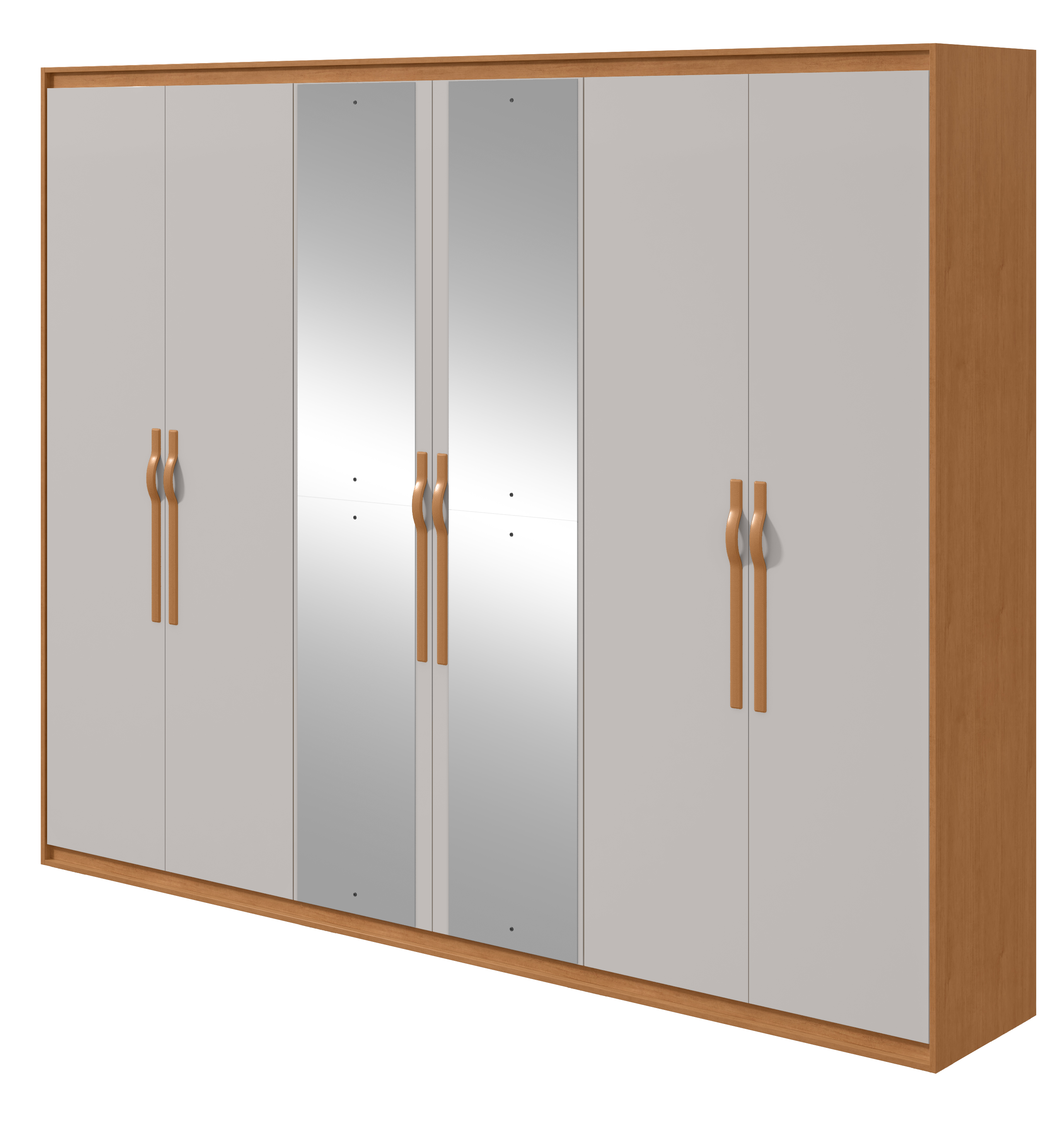 GUARDA ROUPA 06PTS SUAVITAAMENDOA CLEAN/OFF WH#C/6PTS MDF,C/ESP,C/P