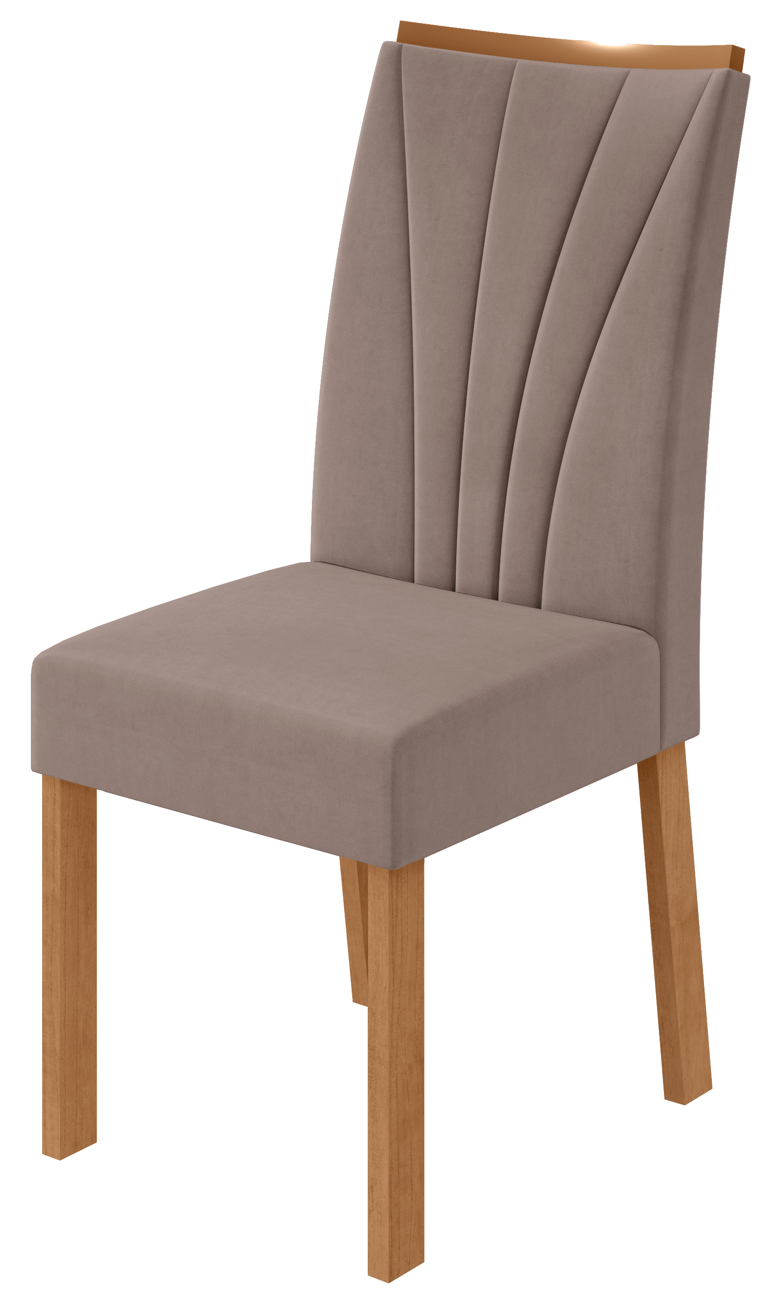 CADEIRA APOGEU 2025 C/6      AMENDOA CLEAN#SUEDE ANIMALE BEGE