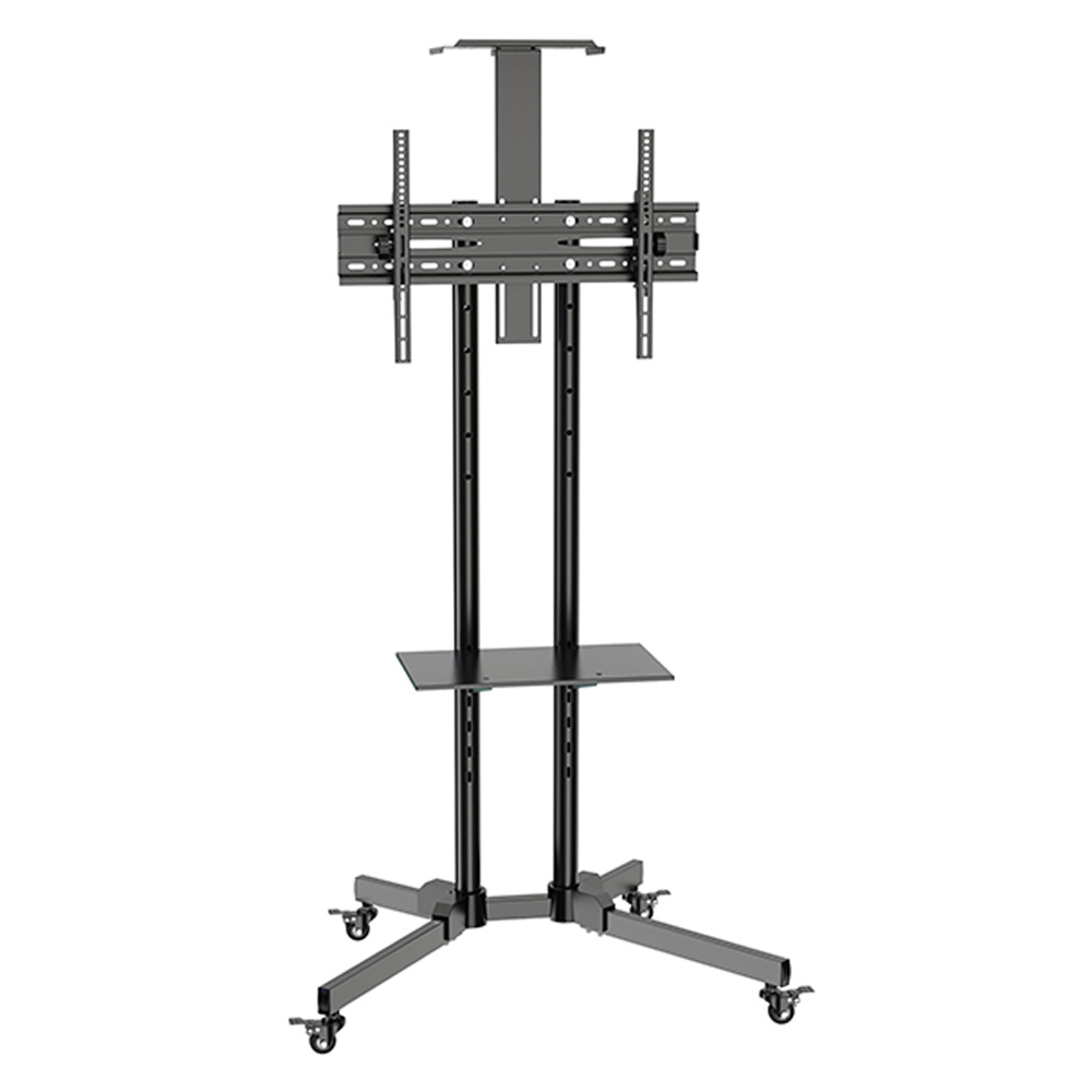 SUPORTE PEDESTAL COM RODIZIOS E 7 NIVEIS DE REGULAGEM DE ALTURA PARA TVS DE 32'' a 75" -  A06V6_S