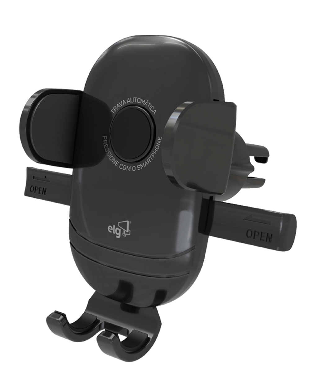CH358A - SUPORTE VEICULAR COM TRAVA AUTOMÁTICA TIPO GARRA - SAÍDA DE AR