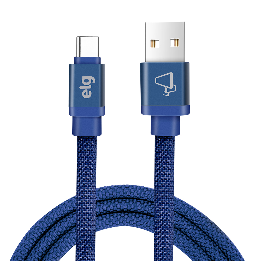 CABO TIPO-C EM TECIDO CANVAS REFORCADO PARA RECARGA E SINCRONIZACAO 1M - CNVC10BE