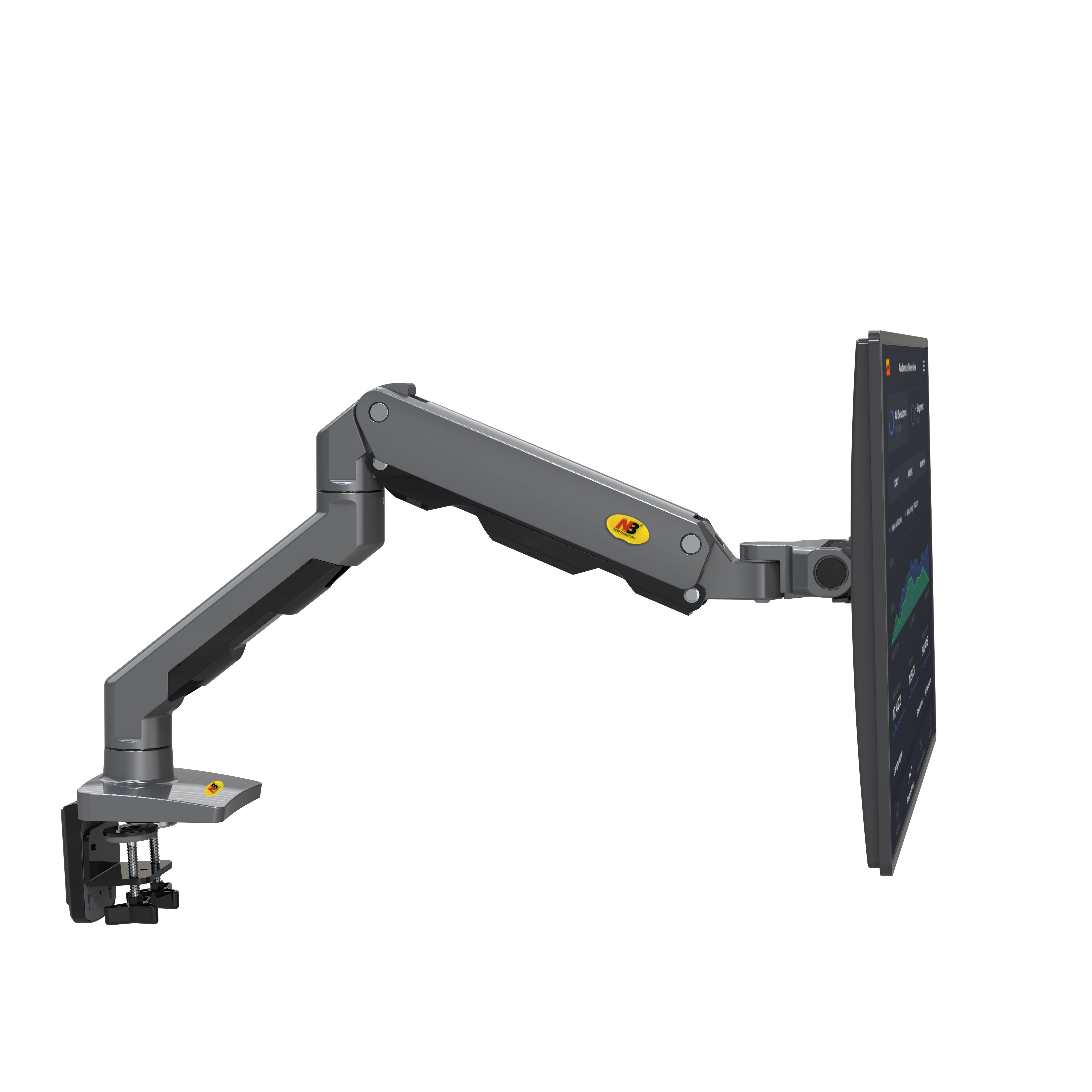 SUPORTE MULTIARTICULADO DE MESA PARA 1 MONITOR DE 27" a 45" - F5161B