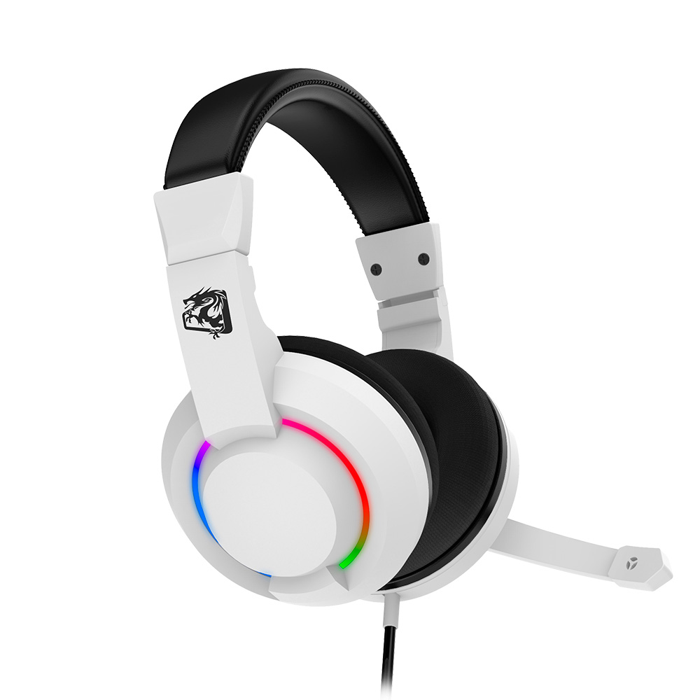 HGAL - HEADSET GAMER MULTI PLATAFORMA BRANCO LED RAINBOW AUDIO 3D (ALCOR)