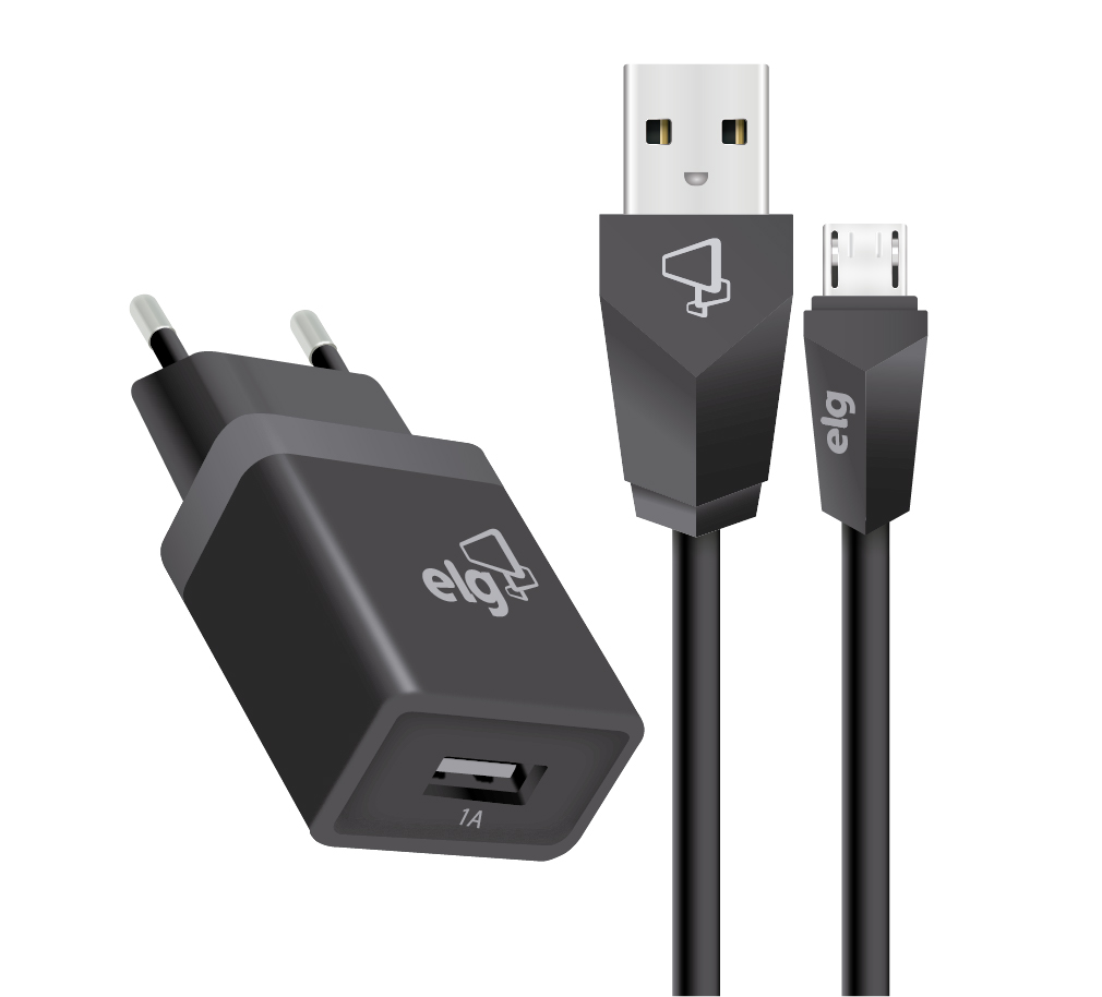 KIT CARREGADOR DE PAREDE UNIVERSAL COM CABO MICRO USB - KT510WC