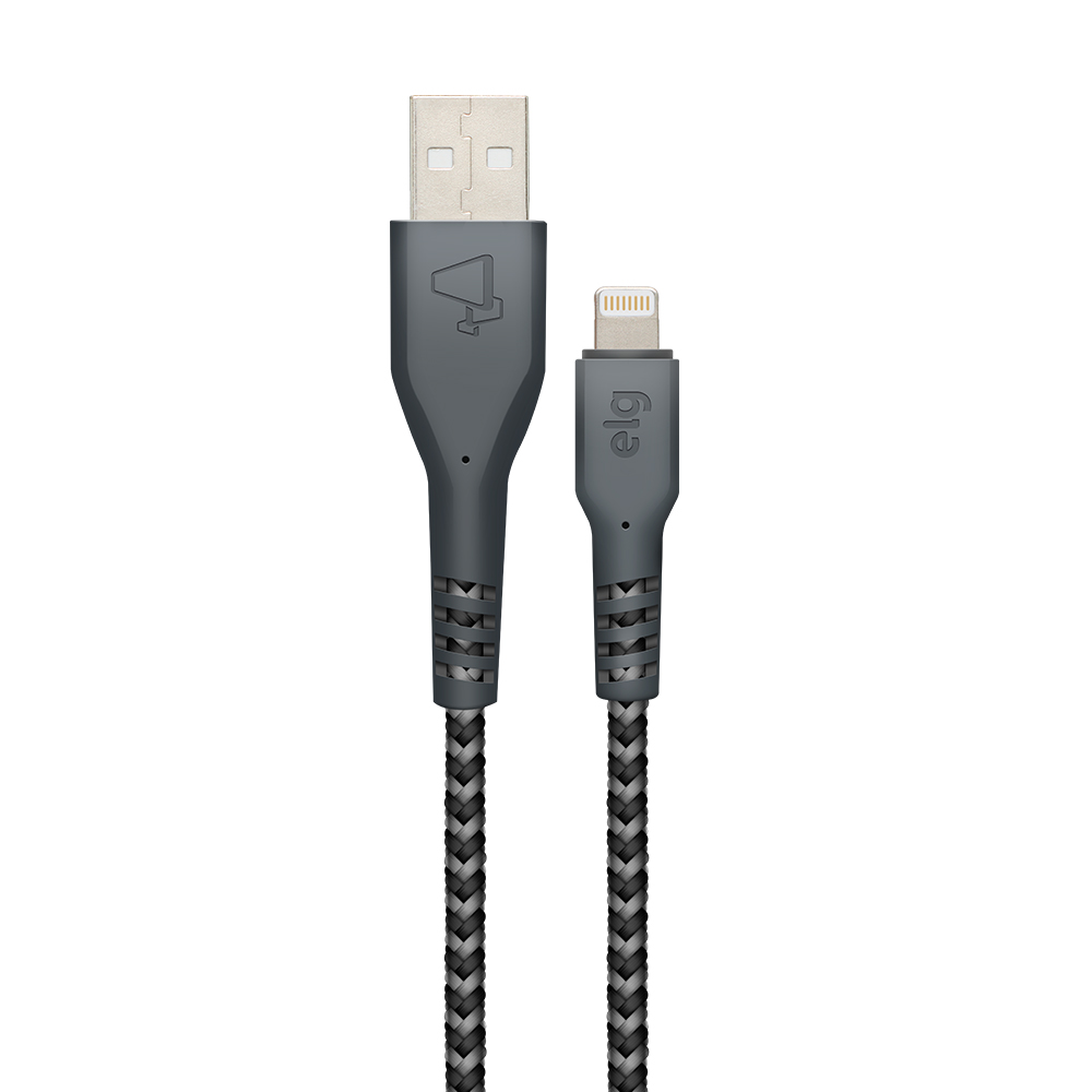 CABO LIGHTNING EXTRA FORTE - NYLON BALISTICO - RECARGA/SINCRONIZACAO - 1 METRO - GRAFITE - L810BL