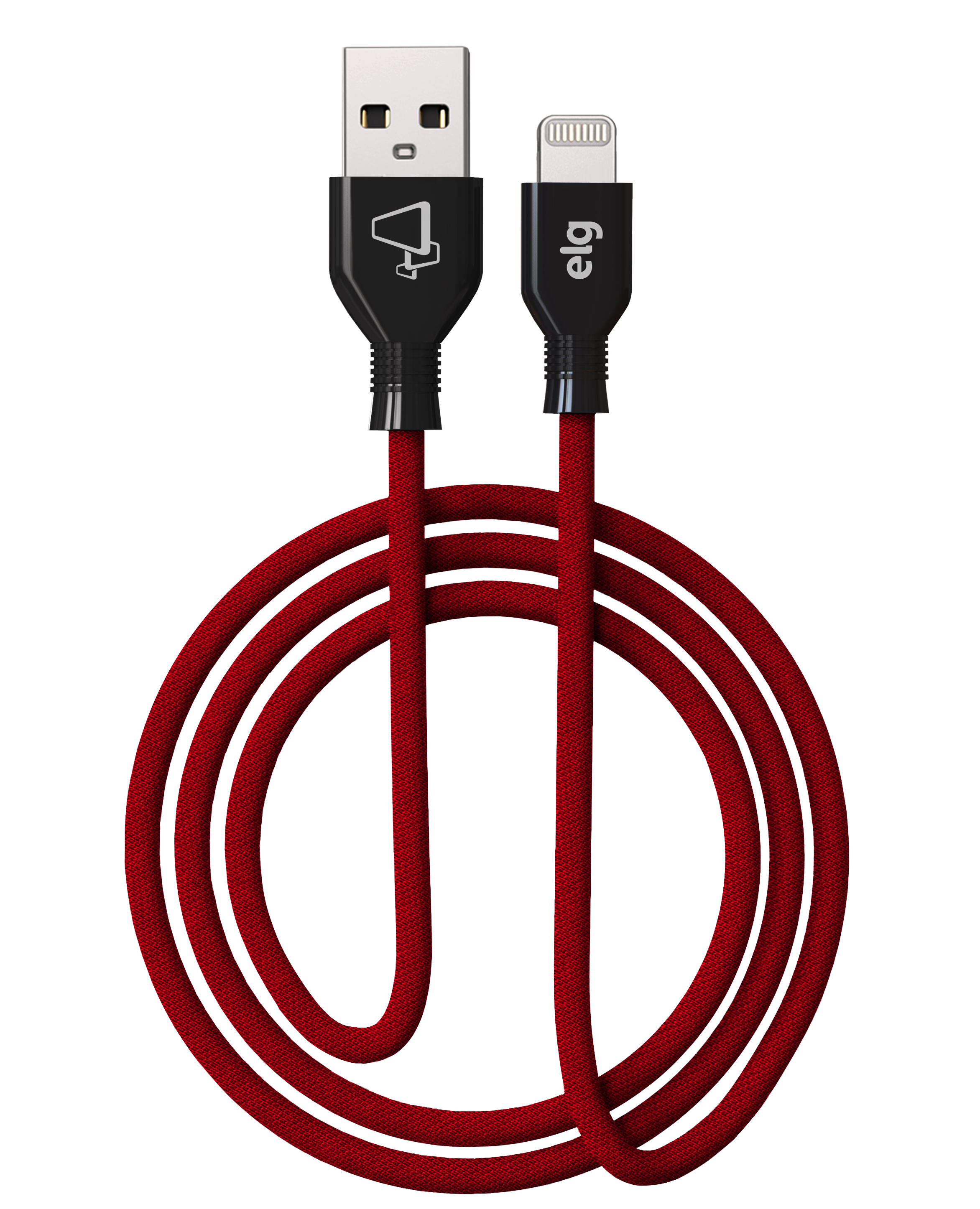 CABO LIGHTNING BRAIDED RED - RECARGA E SINCRONIZACAO - 1 METRO - L810BRD