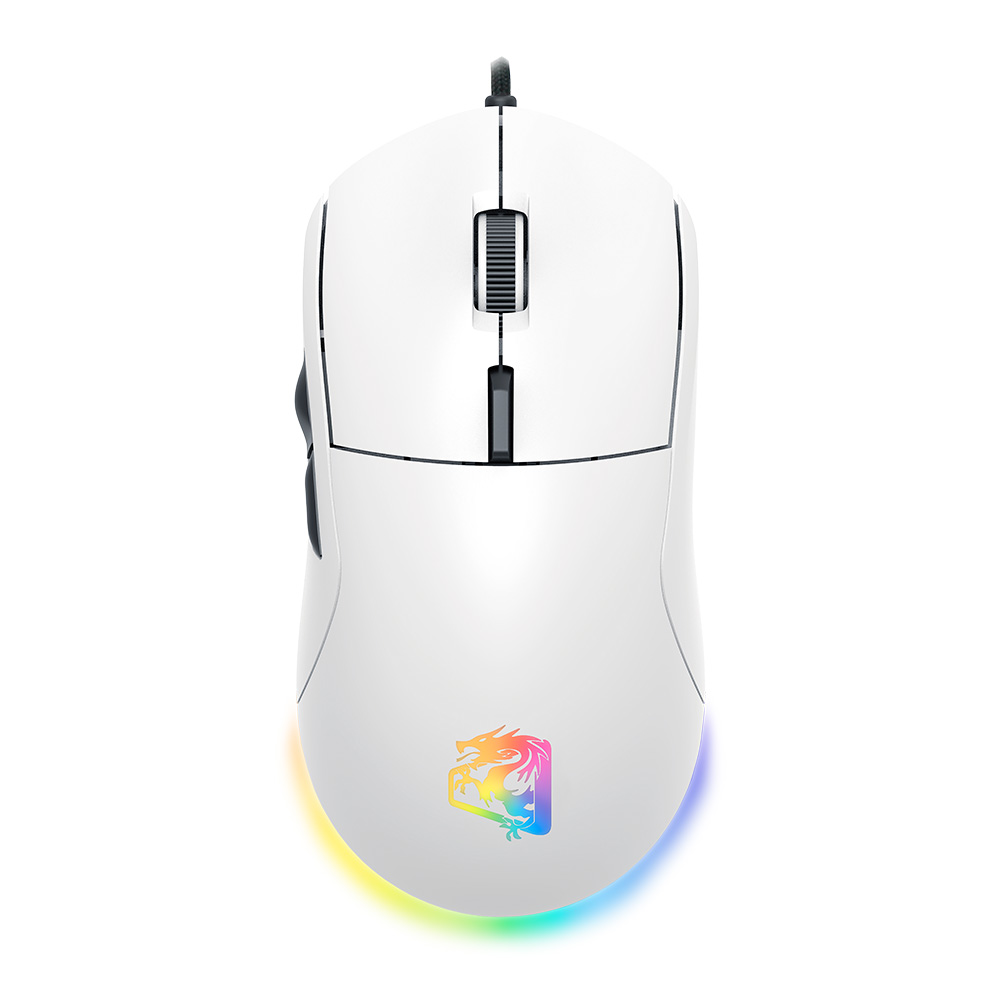 MGCSPRO - MOUSE GAMER CERES PRO HYPERLIGHT 12800DPI RGB 63G ULTRALEVE - BRANCO