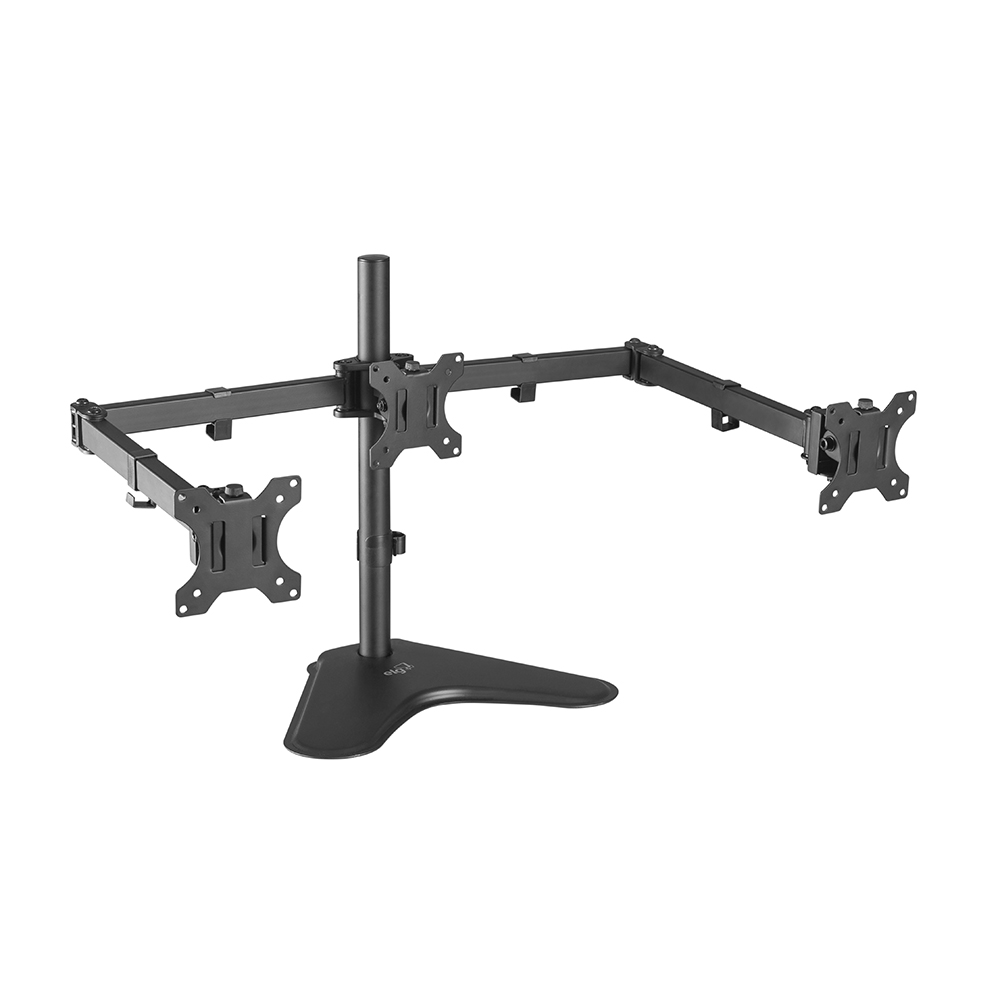 SUPORTE ERGONÔMICO ARTICULADO DE MESA PARA 3 MONITORES DE 13" A 27" - T1236N