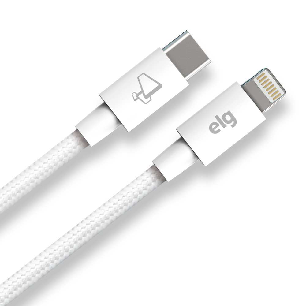 CABO USB TIPO-C PARA LIGHTNING DE RECARGA E SINCRONIZACAO - BRANCO - TCL20