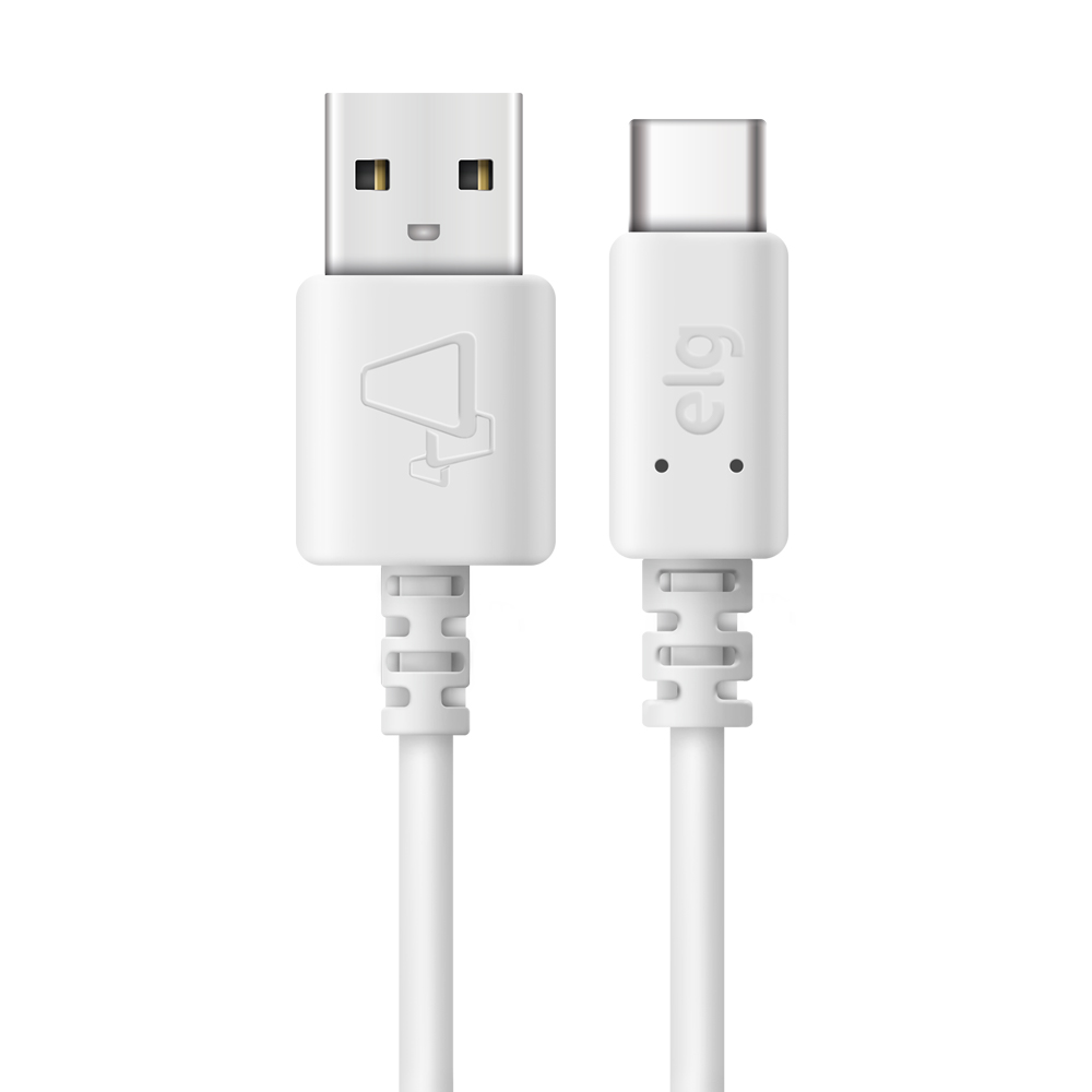 CABO REVERSIVEL USB 1M RECARGA E SINCRONIZACAO BRANCO - TCUSB