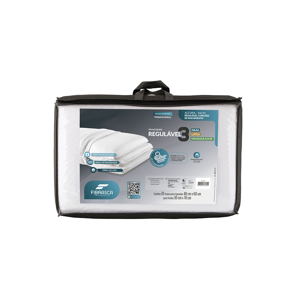 TRAVESSEIRO REGULÁVEL 3 50X70