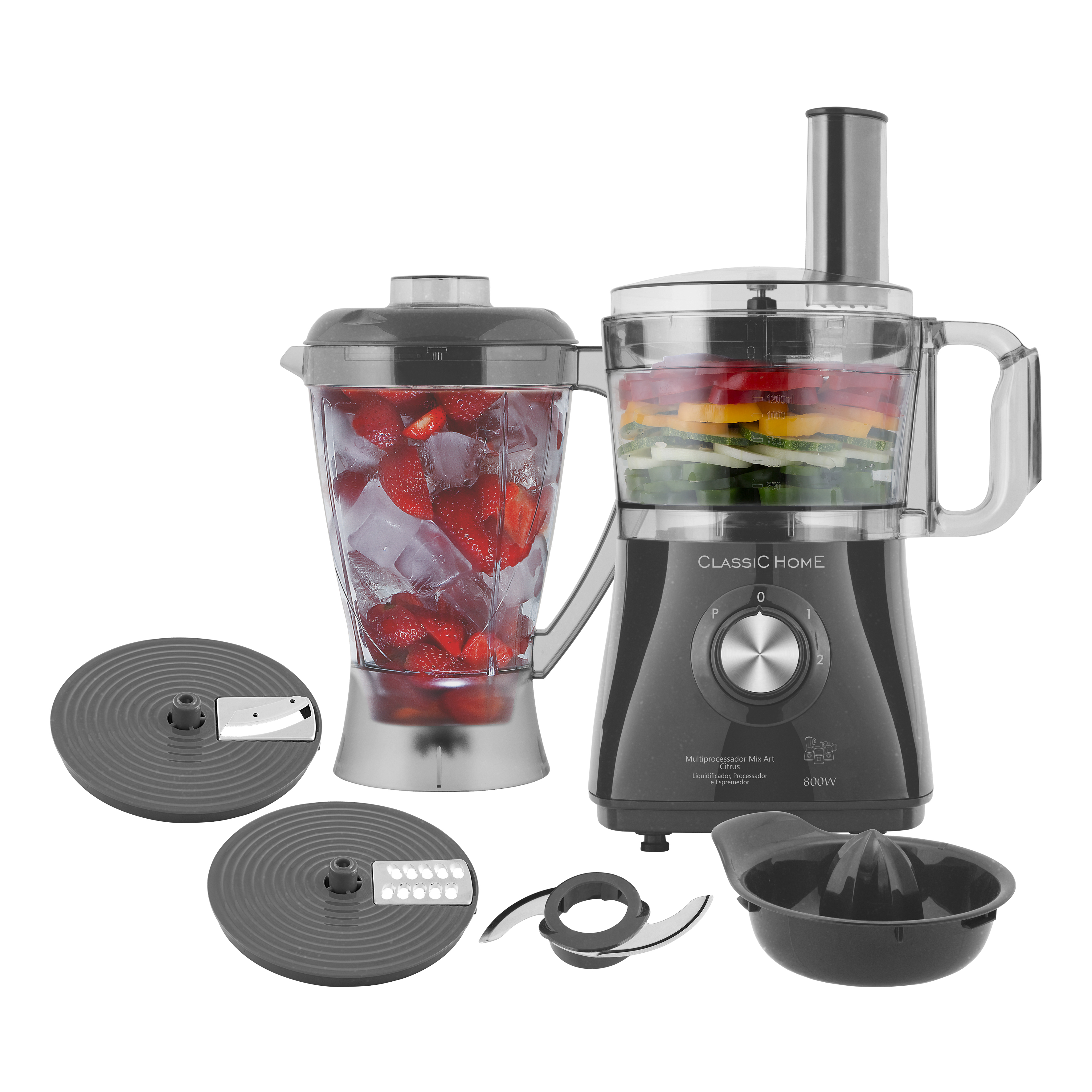 MULTIPROCESSADOR MIX ART CITRUS TITANIUM 127V