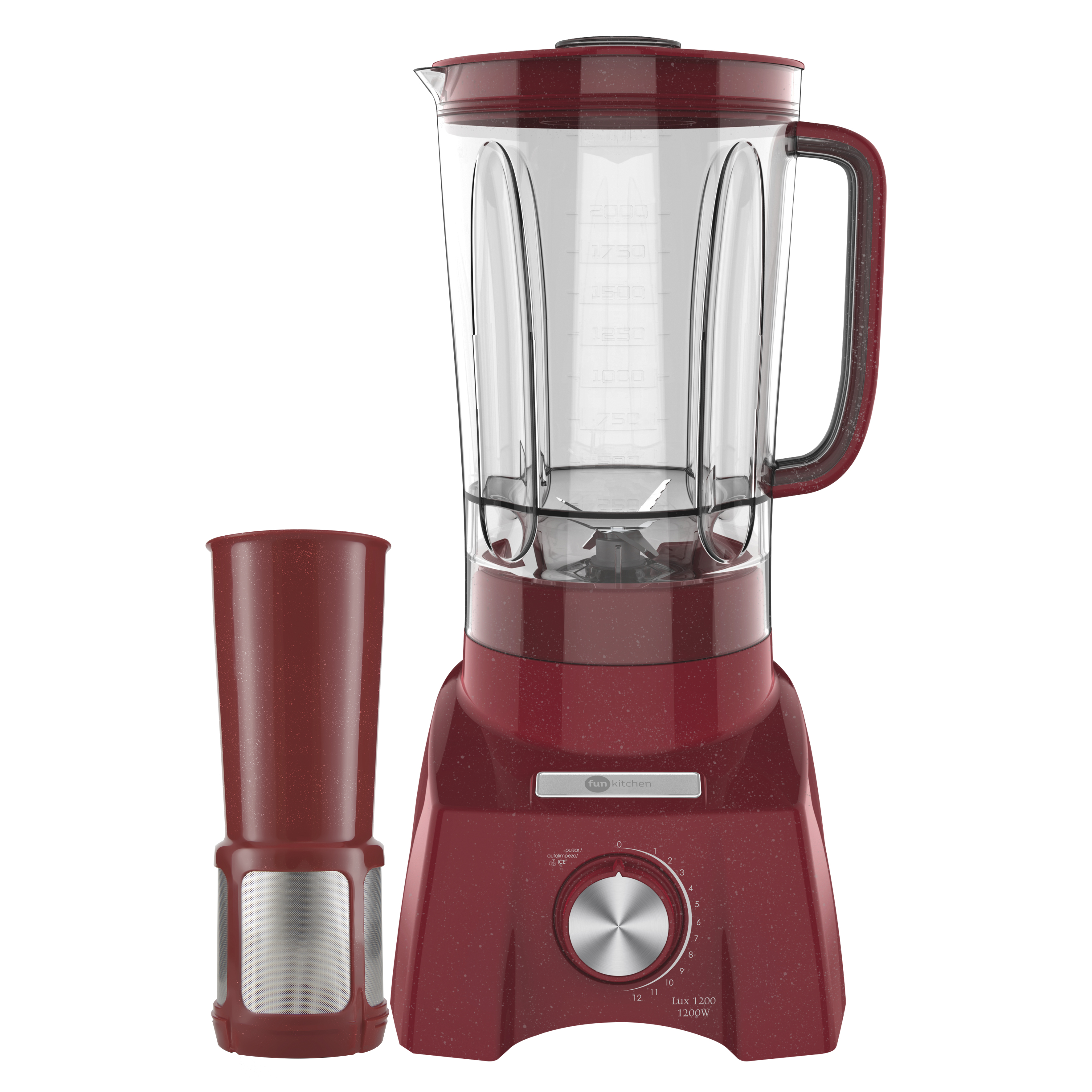 LIQUIDIFICADOR LUX 1200 VERMELHO FUN KITCHEN 127V