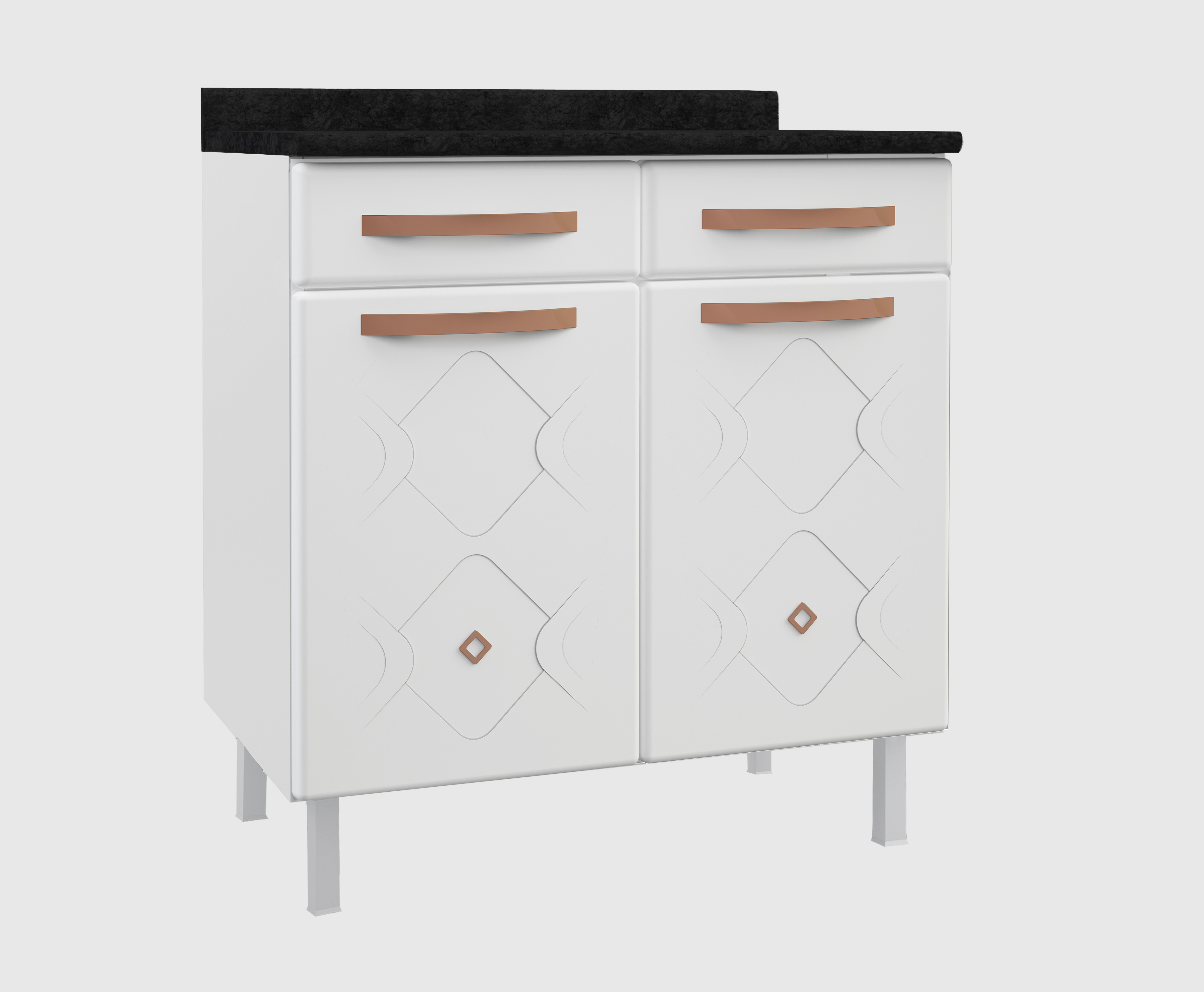 BALCAO DUPLO 2GV C/TAM MIRAGE NEW BRANCO