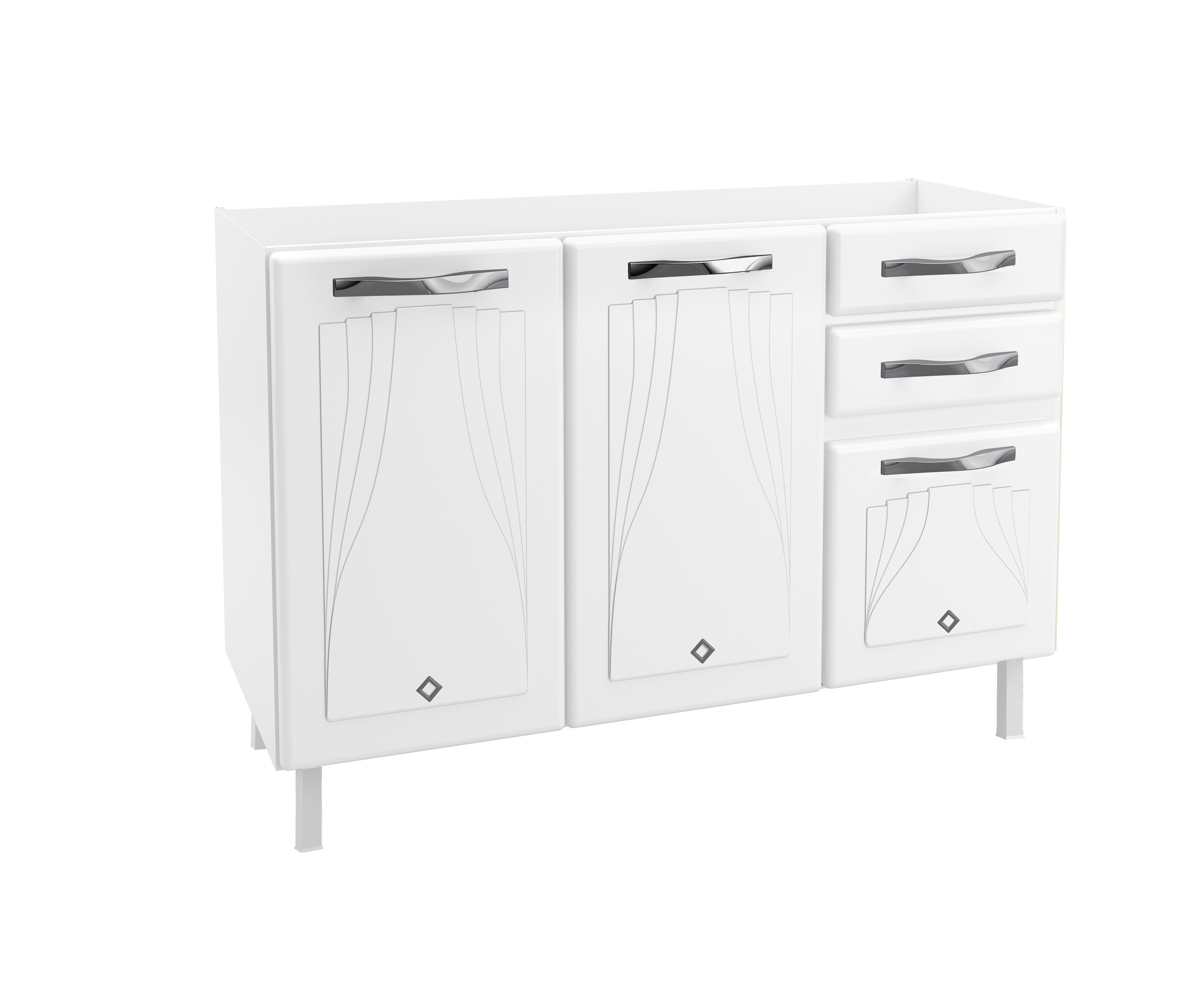 BALCAO TRIPLO 2GV S/TAM STAR NEW BRANCO