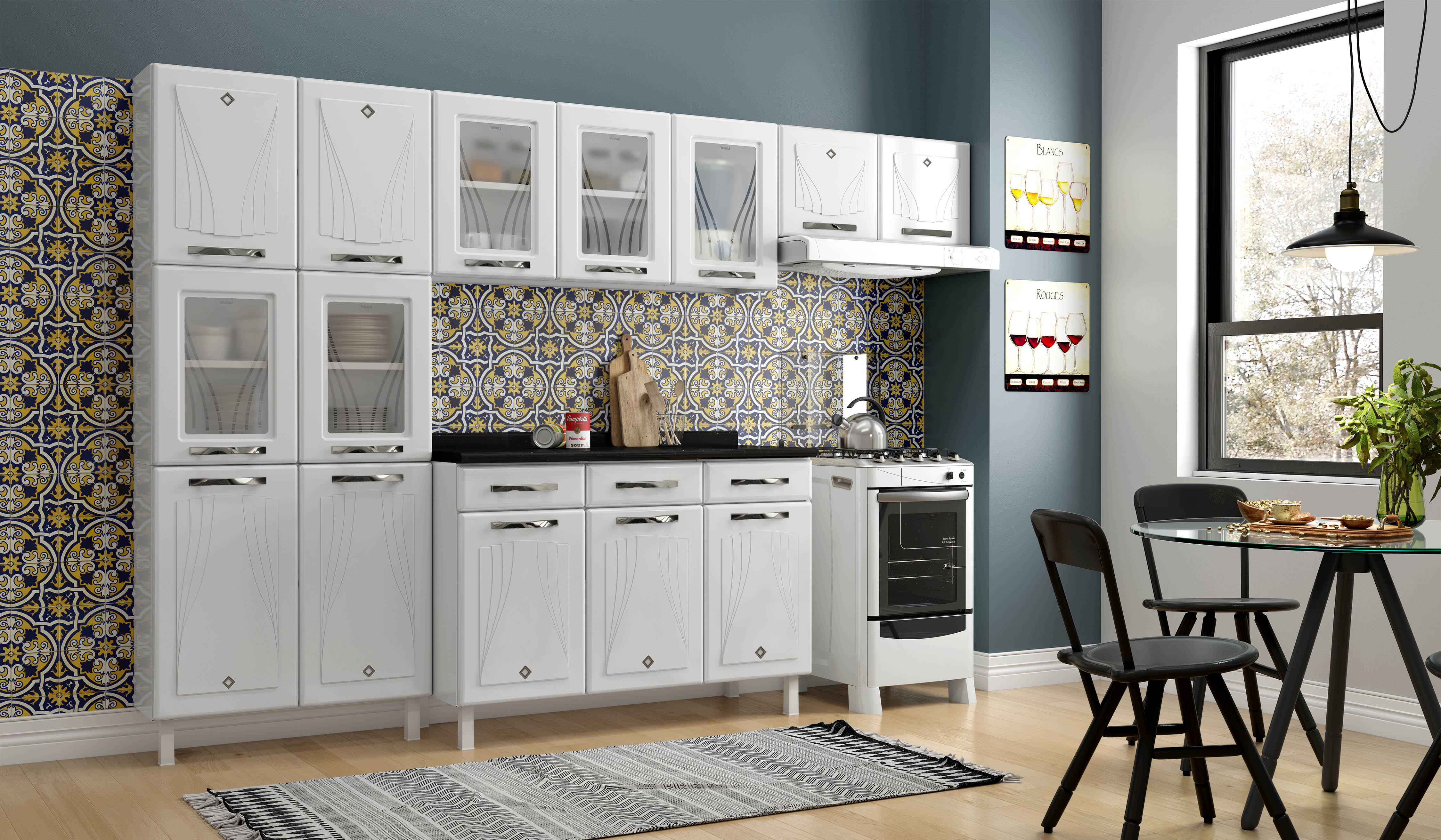 COZINHA COMPACTA 61 STAR NEW BRANCA - 5 VID