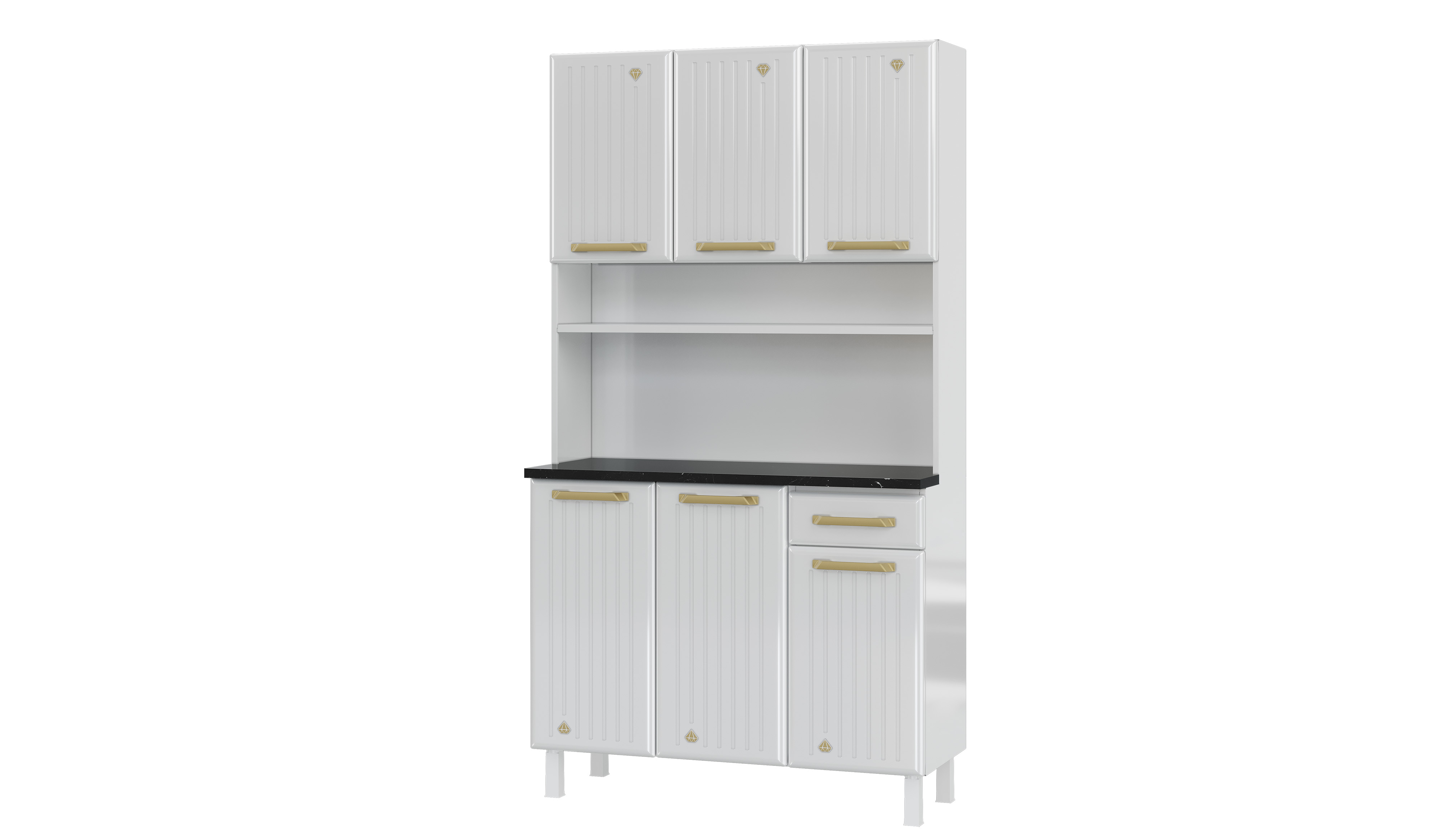 KIT TRIPLO C/TAM 1GV DIAMANTE NEW BRANCO