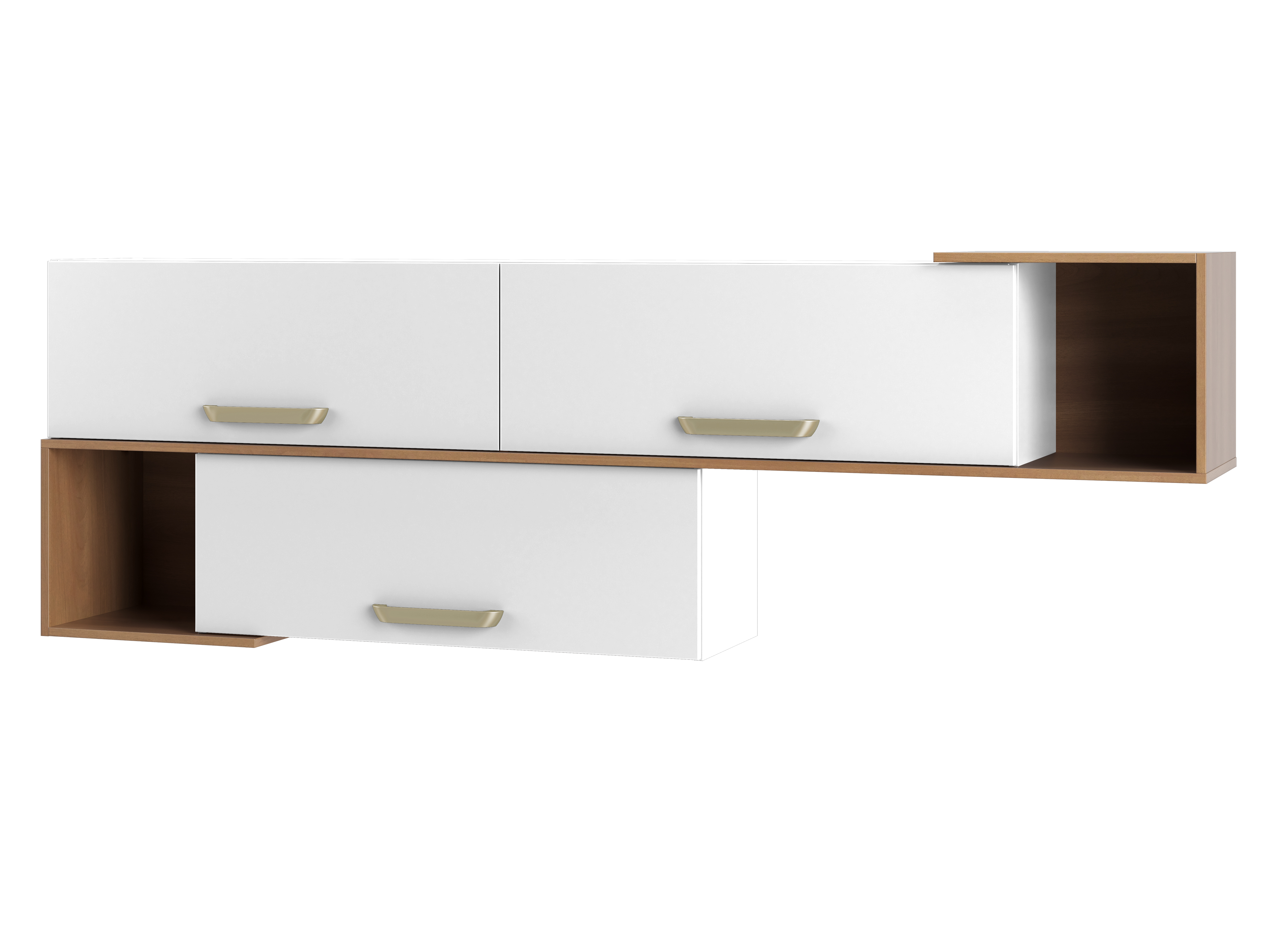 ARMARIO PIMENTA 2000MM 3PT BAS FREIJO/BRANCO