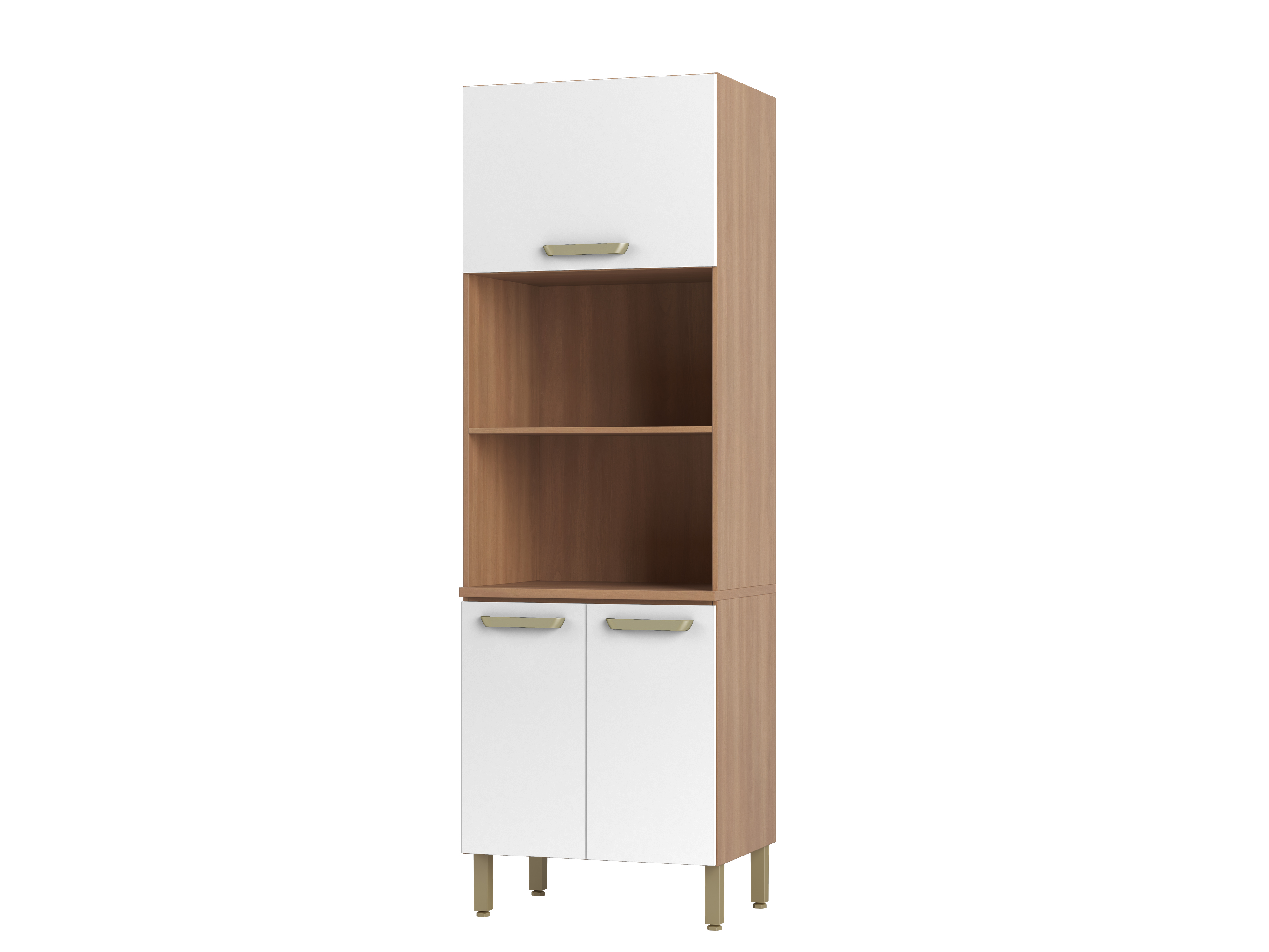 PANELEIRO PIMENTA 700MM P/MICRO E FORNO 2PT 1PT BAS FREIJO/BRANCO