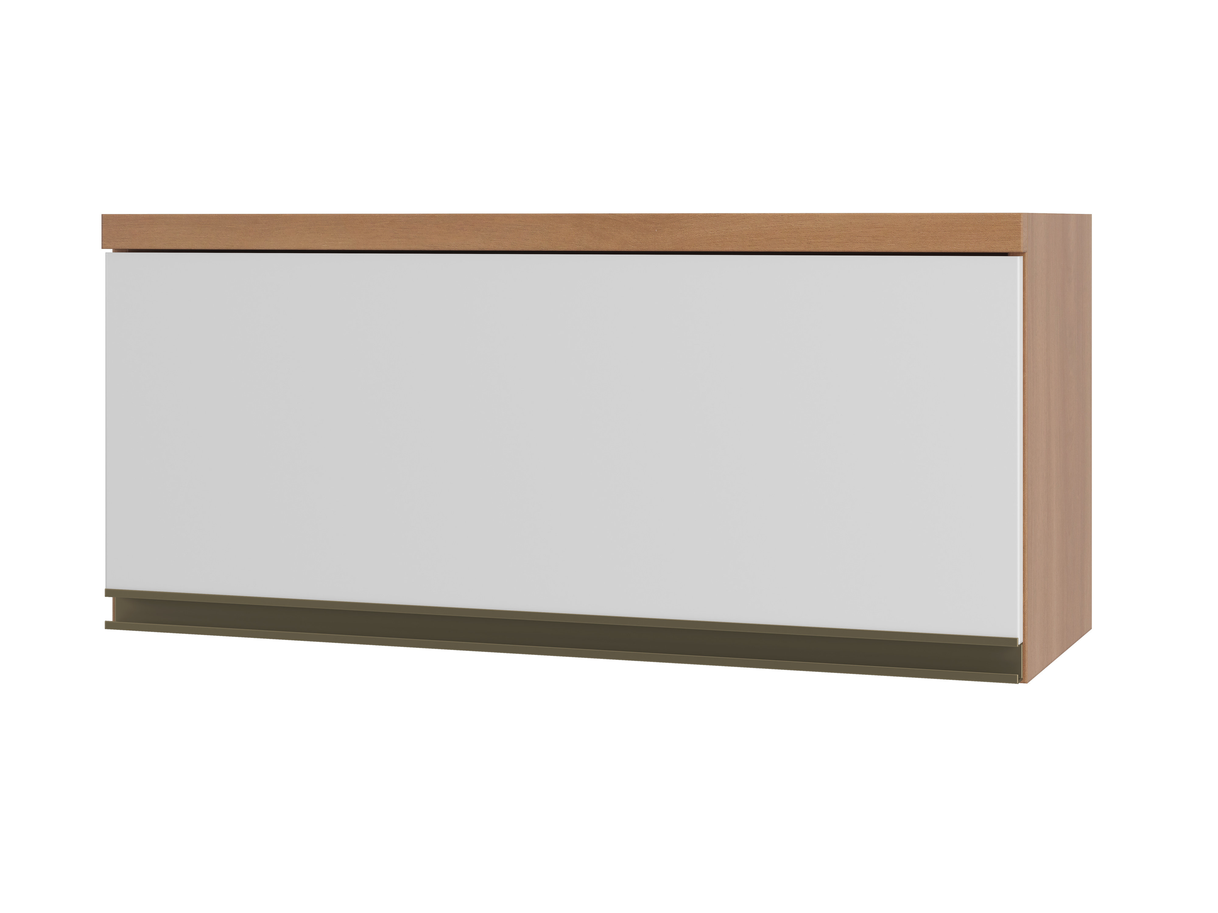 ARMARIO MACADAMIA 800MM 1PT BAS FREIJO/BRANCO